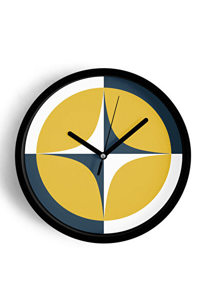 JHAAR Ceas de perete modern cu tematică geometrică abstractă - 30 cm - Carcas...