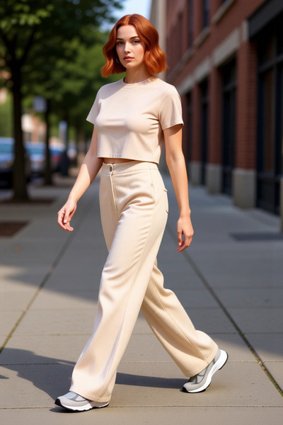 PayBuy Velvet Woven Wide Leg Women's Trousers Functional Durable Quality Comfortable Aesthetic Stylish