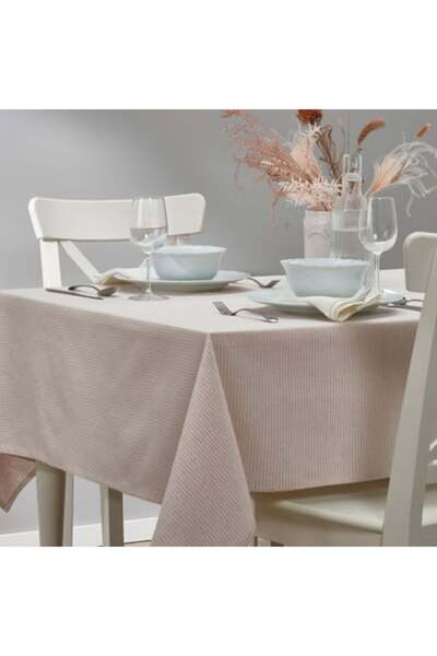 Generic Tablecloth, beige, 145 x 240 cm
