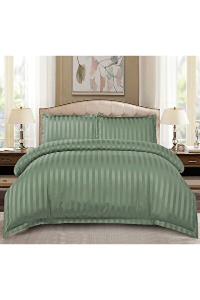 MHR Damask bed linen 2 persons 4 pieces Green