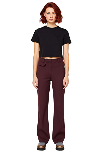 PayBuy Women's Plum Woven Fabric Flared Pants Functional Durable Quality Comfortable Stylish