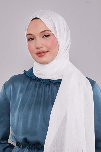 Levidor White Drop Stone Diamond Shawl