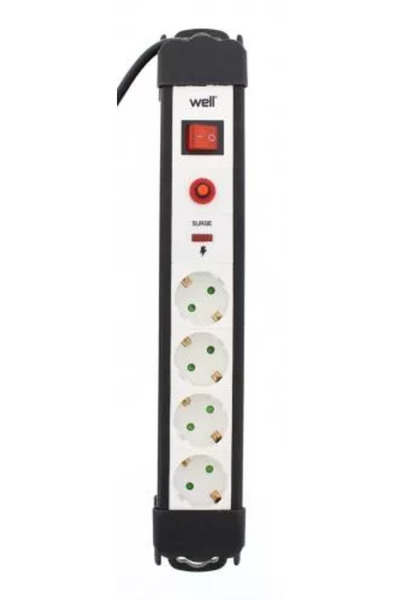Well Prelungitor 4 prize 5m cu protectie cablu 3xG1.5mmp
