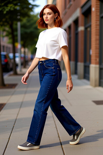 PayBuy Women's High Waist Straight Denim Pants Functional Durable Quality Comfortable Aesthetic Stylish