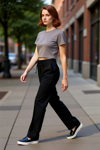 PayBuy Women's High Waist Wide Leg Pants Functional Durable Quality Comfortable Aesthetic Casual