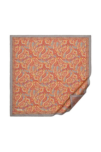 ipekevi Desenli Tensel Eşarp Füme