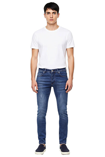 PayBuy Men's Anthracite Nail Detailed Slim Fit Jean Pants Functional Durable Quality Comfortable