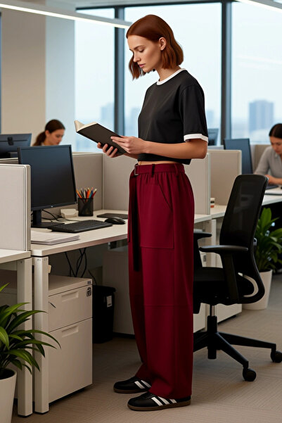 PayBuy Women's Wide-Leg Knitted Pants with Belt Functional Durable Quality Comfortable Aesthetic Stylish