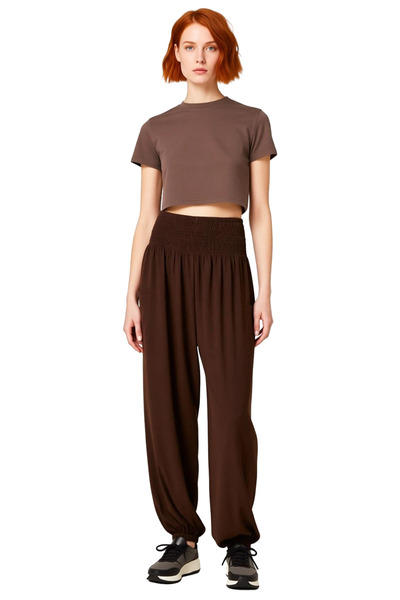 PayBuy Women's Ethnic Patterned High Waist Elastic Leg Pants Functional Durable Quality Comfortable