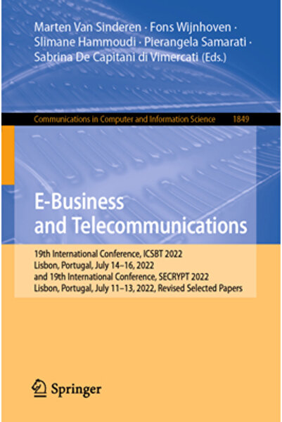 Springer Nature E-Business și Telecomunicații: A 19-a Conferință Internaționa...