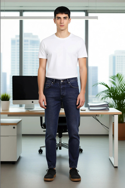 PayBuy Men's 100% Cotton Boyfriend Cut Jeans Functional Durable Quality Comfortable Sports