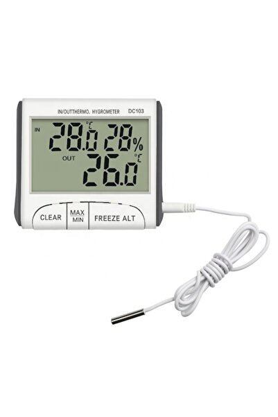 Stone DC103 Indoor-Outdoor Weather Station with Thermometer, Hygrometer, Frost Alert & 1m Wired Ou