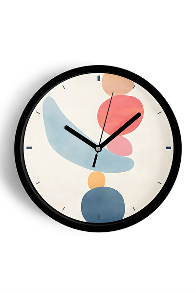JHAAR Ceas de perete modern cu tematică abstractă - boemă - geometrică - 25 c...