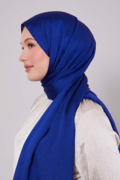 Levidor Blue Hexagon Pattern Diamond Shawl