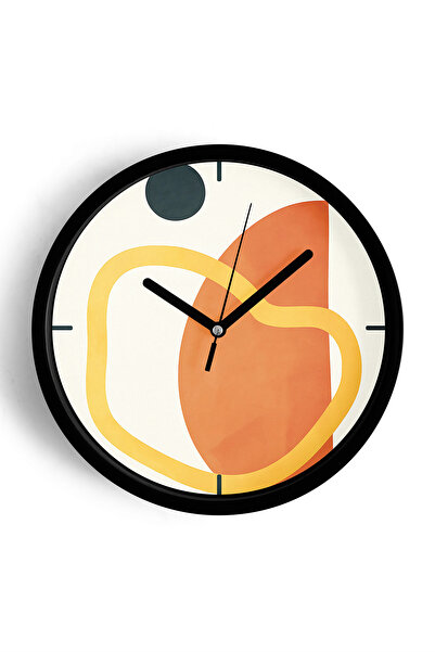JHAAR Ceas de perete modern cu tematică abstractă - boemă - geometrică - 42 c...