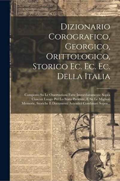 Legare Street Pr Dizionario Corografico Georgico Orittologico Storico Ec. Ec....