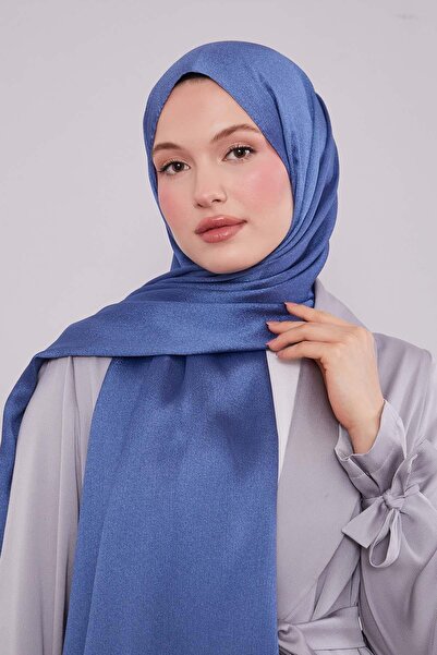 Levidor Indigo Hexagon Pattern Diamond Shawl