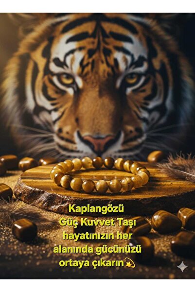 Baljina Kaplangöz Natural Stone Bracelet (Power, Force Stone)