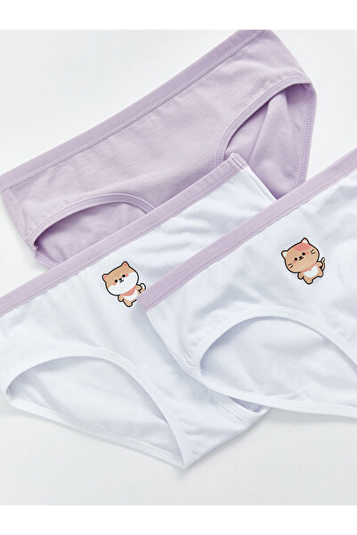 LC Waikiki LCW Παιδικά εμπριμέ εσώρουχα για κορίτσια 3 τμχ