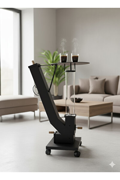 Fatih Spor Malzemeleri Sehpahlı Modern Tasarım Pelet Sobası | Teras, Kafe, Kış Bahçesi İçin Dekoratif Isıtıcı