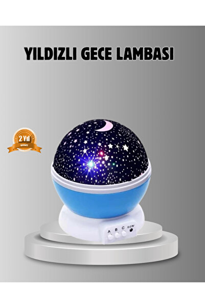 UCUZTEKNO Çocuk Gece Lambası 6 Modlu Renkli LED Enerji Tasarruflu Masal Işığı