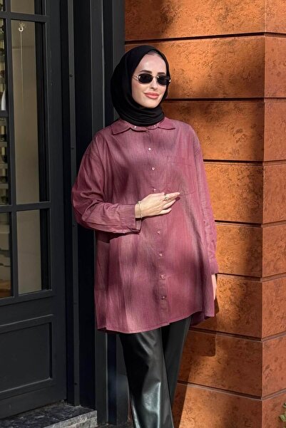 Invee Πουκάμισο 7163 Βουργουνδία