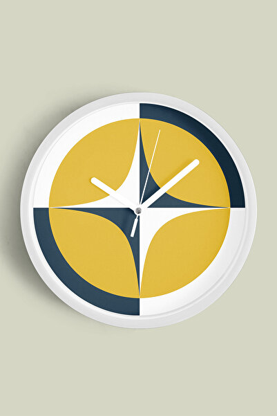 JHAAR Ceas de perete modern cu tematică geometrică abstractă - 42 cm - Carcas...