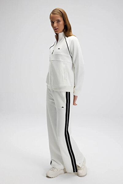 Ellesse Cotton Regular Fit Logo Mock Neck Zippered Sweat Sweat Ef535