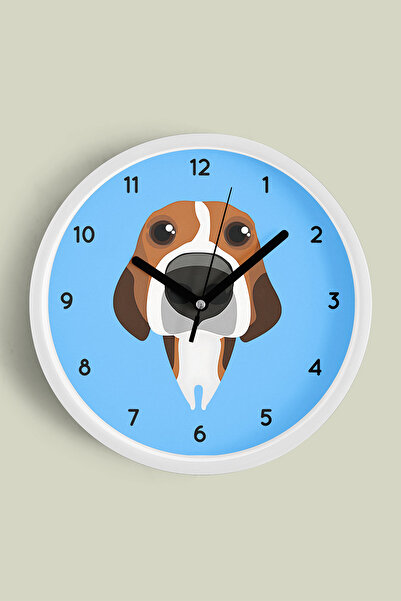 JHAAR Ceas de perete modern cu design câine - Ceas de perete pentru camera co...