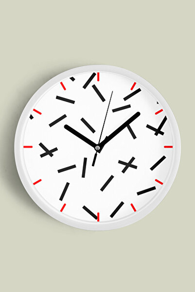 JHAAR Ceas de perete modern cu tematică geometrică abstractă - 35 cm - Carcas...