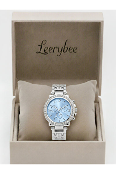 Leerybee Zarif Taş Detaylı Gösterişli Kadın Kol Saati Şık Tasarım