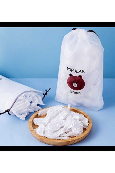 SEVRU 100-Piece Practical Flexible Elastic Hair Net That Preserves Freshness + Hair Net Multi-Purpose Bag