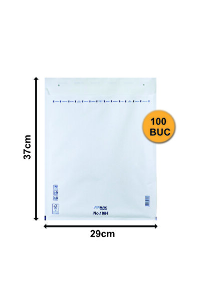 OEM Set de 100 plicuri autoadezive cu bule, rezistente la șocuri, albe, H18, ...