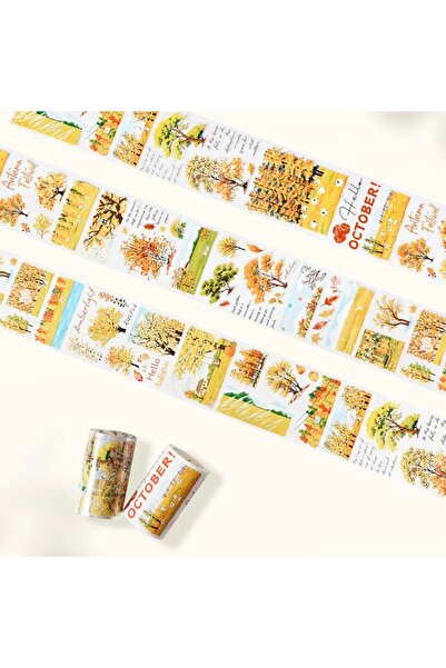 İthal L16-100cm croială bucăți de bandă PET Hello Autumn