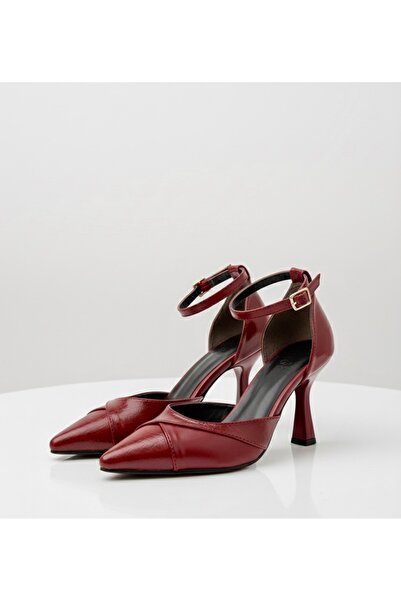 Felisya Butik Heeled Flat and Crocodile Patterned Evening Dress Shoes 8.5cm -Feli̇syabuti̇k