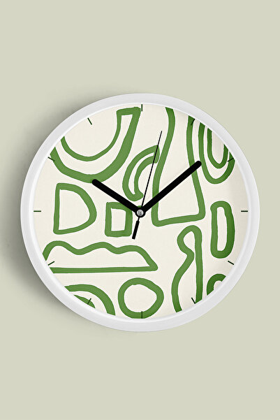 JHAAR Ceas de perete modern cu tematică abstractă - boemă - geometrică - 25 c...