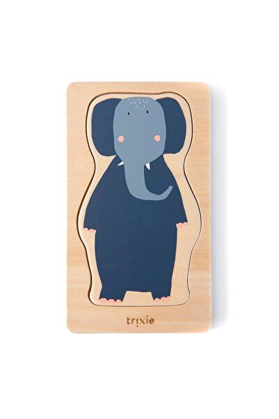 TRIXIE BV Puzzle interactiv din lemn în 4 straturi, Animale, TRIXIE