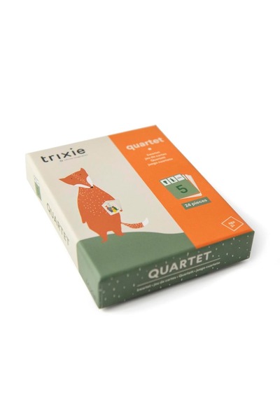 TRIXIE BV Joc de cărți pentru copii Quartet - Animale, TRIXIE, 3 ani+