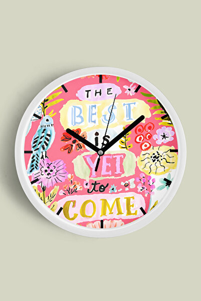 JHAAR تصميم حديث مكتوب عليه - أفضل ما هو ممتع هو ما يزال - ساعة حائط - 25 سم ...