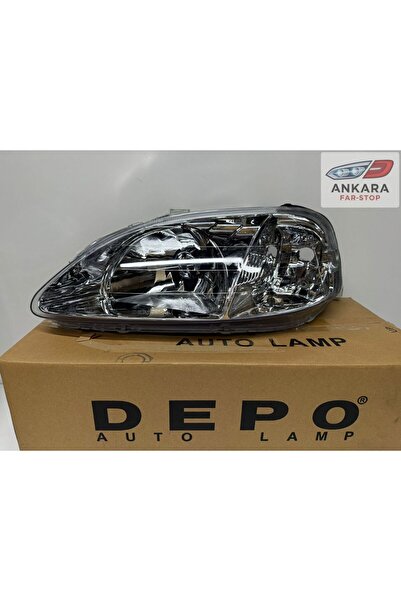 Depo HONDA CİVİC İES MAKYAJLI KASA SEDAN 1999-2001 FAR LAMBASI SOL (MAKYAJLI KASA-SOL FAR-DEPO MARKA)