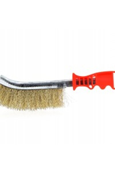 AMIO Wire brush, 25 cm, plastic handle