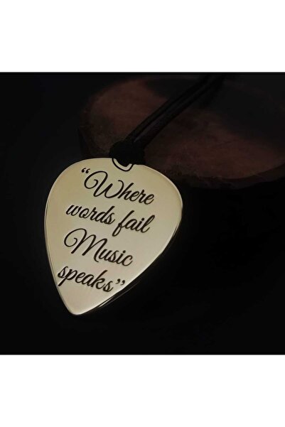 penakolik Kolye Özel YAzılı el Yazı Şık Tasarım Pirinç Metal Pena Kolye Müzis...