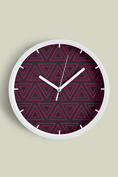 JHAAR Ceas de perete cu design modern și model geometric - 25 cm - Carcasă al...