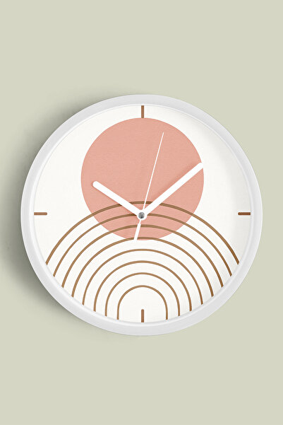 JHAAR Ceas de perete abstract cu aspect vintage - Ceas de perete boem - 25 cm...