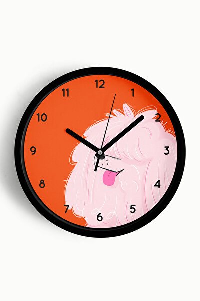 JHAAR Ceas de perete modern cu design de câine fantezist - Ceas de perete pen...