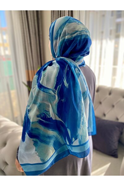 Modakaşmir Dalgalı Soyut Desenli Şal