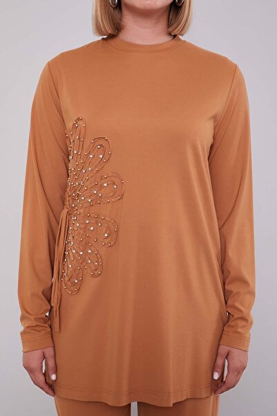 Levidor Camel Edge Pattern Detailed Stone Double Set