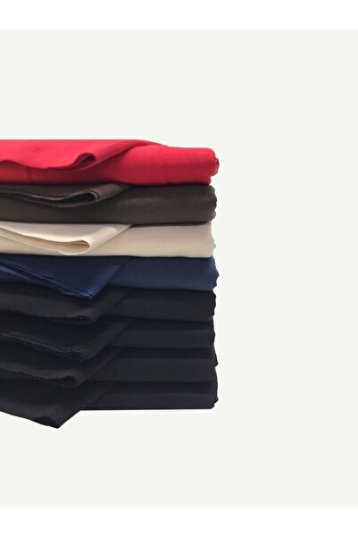 Yiğit Kumaş Ribbed Raster 3 Yarn Fabric Set, Lengths from 80-95 cm 8 Pcs