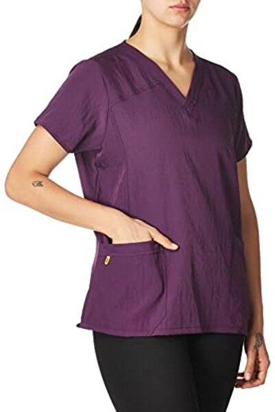 WonderWink Women's V-Neck 4-Way Stretch Medical Scrub Top