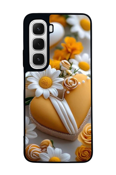 Aksel Kılıf متوافق مع هاتف INFINIX Hot 60 مطبوع ، أسود غير لامع، سيليكون ناعم...